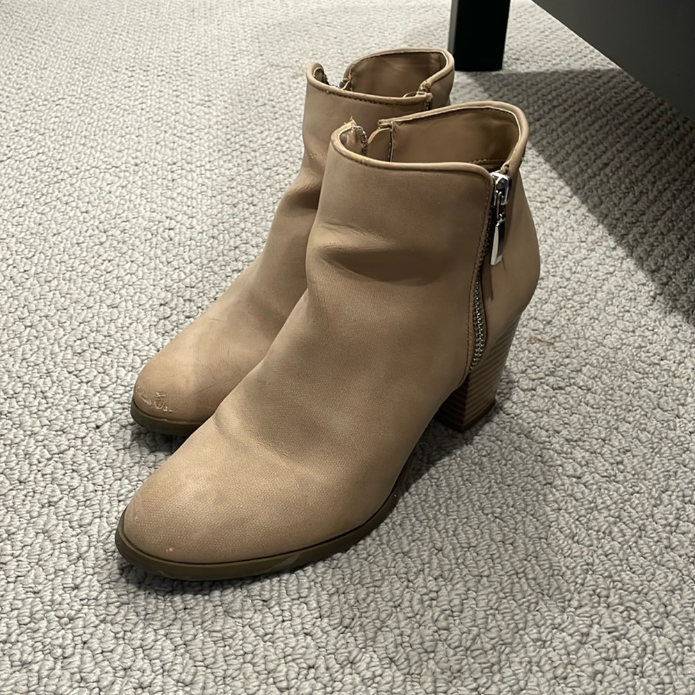 cute tan booties